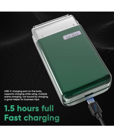 Sejoy Portable Electric Razor for Men - Toothed & Mesh Blades Magnetic Adsorption IPX7 Waterproof Mini Electric Foil Shaver - Jungle Collection - Buy Online on GoSupps.com