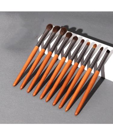 15-Piece Beech Yellow Rod Eye Shadow & Powder Blusher Set | Premium Wool Hair Brushes for Perfect Makeup - Buy Online on GoSupps.com