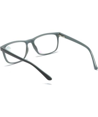 MMOWW 3-Pack Reading Glasses for Men & Women | Anti-Blue Light Computer Glasses with Spring Hinges (Gray 2.0x) - Shop Internationally - Buy Online on GoSupps.com
