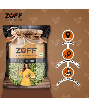 ZOFF Green Cardamom Pods Spice (Hari Elachi) 0.8oz (25g) | All Natural | Vegan | Gluten Friendly | Product of India - Buy Online on GoSupps.com