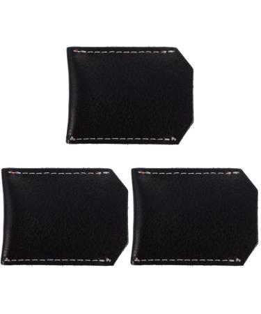 Beaupretty razor fall 3 pieces of razor shaver portable carrying bag razor-ethawi razor-carrier pocket razor protective cover razor shell razor plane leather case