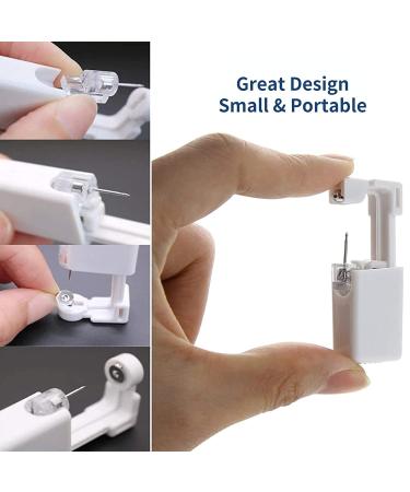 Disposable Sterile 2 Pcs Nose Piercing Kit - Safe & Painless Nose Piercing Gun with 2mm Stainless Steel Nose Pin - White Crystal - Buy Online on GoSupps.com