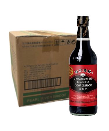 PEARL RIVER BRIDGE - Superior Dark Soy Sauce - Multipack (24 X 500 ML) Multipack Dark 500 ML