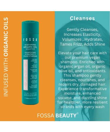 Fossa Moisturising Argan Oil Shampoo - Volume Moisture & Repair for All Hair Types | 300ml - Buy Online on GoSupps.com