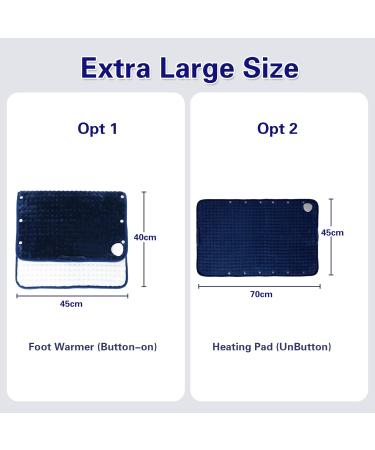 JOBYNA 2-in-1 Foot Warmer - 45x70cm | Cozy Heating for All Seasons | International Shipping - Buy Online on GoSupps.com