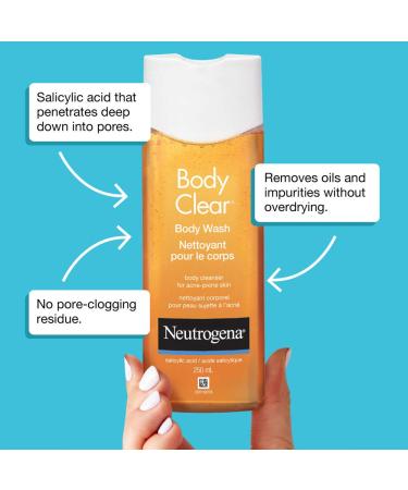 Neutrogena Body Clear Body Wash Pink Grapefruit - Acne Cleansing Wash 8.5 fl oz - Buy Online on GoSupps.com