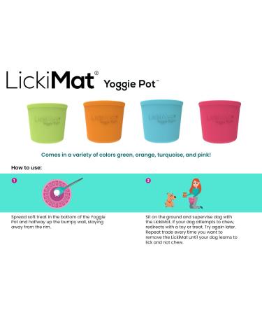 Lickimat Yoggie Pot - Dog Enrichment & Slow Feeder | Durable Rubber Treat Mat for All Sizes - Latest Green Edition - Buy Online on GoSupps.com