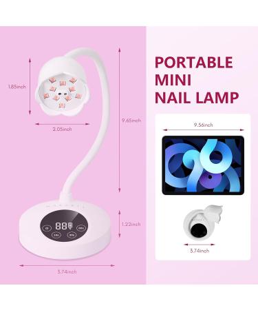 Makartt UV Nail Lamp - Mini 10W Rechargeable LED Nail Dryer with Auto Sensor & Timers for Gel Nails - Perfect for Home DIY Manicure - Buy Online on GoSupps.com