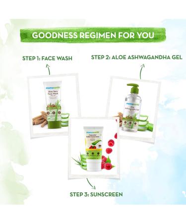 Aloe Ashwagandha Gel | Hydrating Aloe Vera & Ashwagandha Moisturizer for Youthful Glow | Non-Sticky Paraben-Free | 10.14 Fl Oz (300ml - Buy Online on GoSupps.com