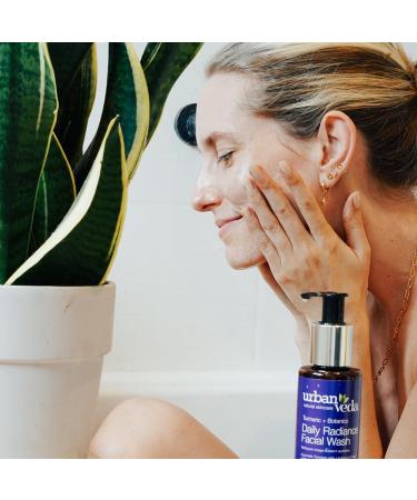 Urban Veda Radiance Facial Wash - Sulfate Free Vegan Cleanser for Dry & Dull Skin | Brightening & Revitalizing | 5.1 Fl Oz - Buy Online on GoSupps.com