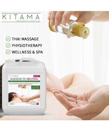 Professional KitaMa Massage Oil 10L - Fragrance-Free Colorless & Preservative-Free for Physiotherapy & Thai Massage - Includes Lifting Pump - Buy Online on GoSupps.com