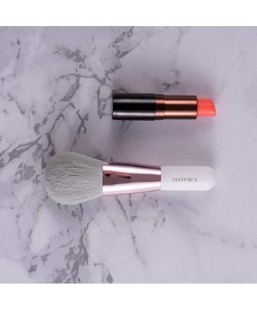 Impora London Mini Powder Makeup Brush - Travel Size for Blush, Bronzer, Highlight & Foundation - White - Buy Online on GoSupps.com