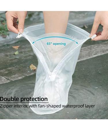 Waterproof Reusable Rain Boot Shoe Covers for Women Men - XXL White - Buy Online on GoSupps.com