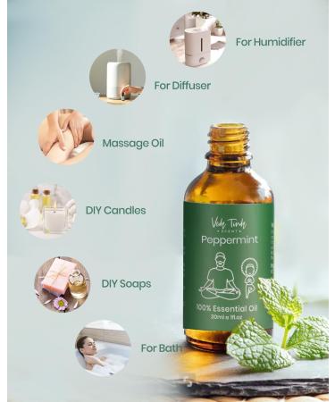 VTS Essential Oils Set - Peppermint Eucalyptus & Tea Tree Oil (1 Fl Oz) | Aromatherapy Massage Skin & Hair Care | Home Diffuser - Pack of 3 - Buy Online on GoSupps.com