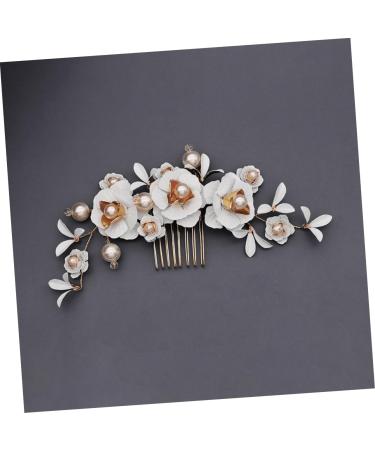 DOITOOL Crystal Headpiece Bridal Headpiece Hair Ornaments for Women Floral Hair Accessories Soap Dispenser Foam Headpiece for Women Womens Hair Accessories Bride Wedding Hair Comb - Buy Online on GoSupps.com