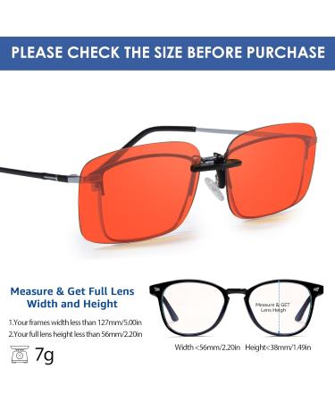 Xfeel Clip-On Blue Light Blocking Glasses | Prescription Fit Over Glasses for Men & Women | Perfect for Computer TV Gaming - Buy Online on GoSupps.com