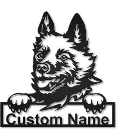 Personalized Schipperke Dog Wooden Shield Art | Custom Pet Plaque | Unique Father's Day & Birthday Gift for Dog Lovers - Buy Online on GoSupps.com