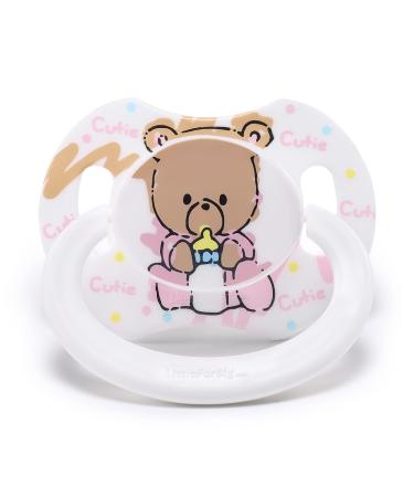 LittleForBig Large Shield Pacifier Generation II Adult Size Baby Cuties Pattern White Bear - Buy Online on GoSupps.com