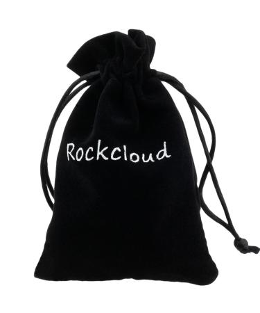 Rockcloud Natural Crystal Stone Roller Massager - Double Neck & Face Skincare Tool | Anti-Aging Wrinkle Healing with Black Obsidian - Buy Online on GoSupps.com