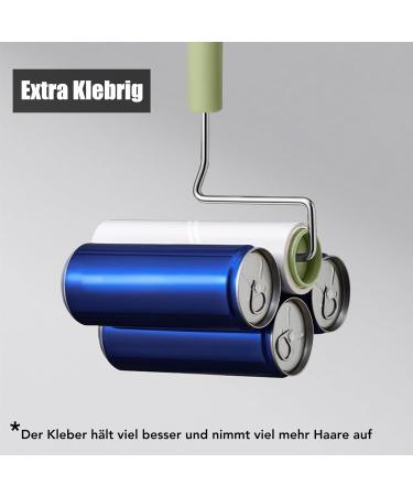 BOMDA Extra Sticky Lint Roller - 270 Sheets for Clothing Sofa Bed & Carpet - Perfect for Pet Hair & Dust | Large 16cm Roller - Buy Online on GoSupps.com
