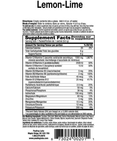 Conquitlam BC V36C2 EnerVitamin C Lemon Lime 30 PacketsSachets - Buy Online on GoSupps.com