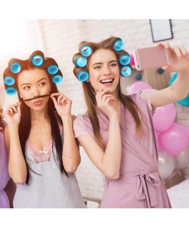 Large Self Grip Hair Curlers for Long Hair - 24 Pack Blue - Buy Online on GoSupps.com