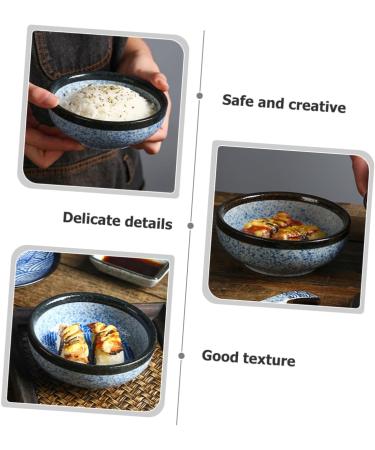 Zerodeko Japanese Bowl Rice Bowls Fruit Salad Plate Ceramic Mixing Bowl Ramen Noodle Bowl Small Model Bench Chinese Noodle Bowl Tableware Pottery Ceramics Micro-Wave Oven Hand-Pulled Noodle 12X12X4.5CM As Shown 2 - Buy Online on GoSupps.com