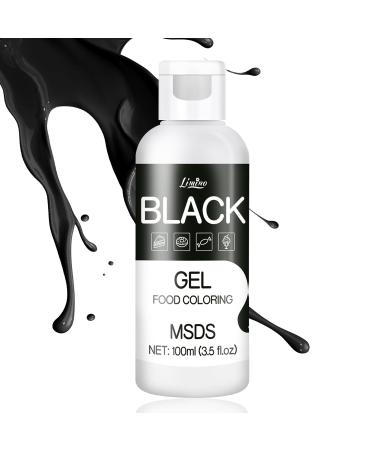 Premium Black Gel Food Coloring - 100ml Sugar-Free Concentrated Color for Cakes Baking Cookies Macarons DIY Slime & More - International Shipping - Buy Online on GoSupps.com