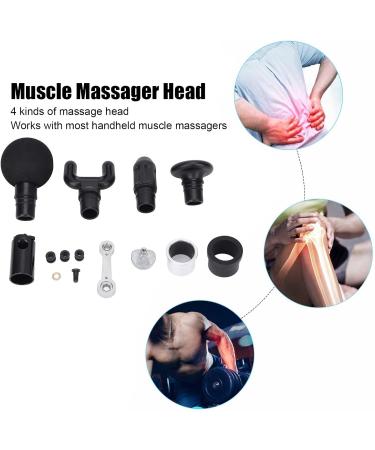 High Compatibility Massage Pistol Heads - Interchangeable Attachments & Silicone Parts for Muscle Relief - Buy Online on GoSupps.com