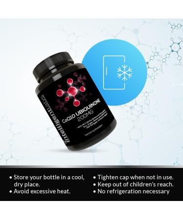 Intelligent Labs CoQ10 Ubiquinone 200mg Softgels | Max Absorption Coenzyme Q10 with MCT Oil | Soy Sugar Gluten Free | 120 Servings - 4 Months Supply - Buy Online on GoSupps.com