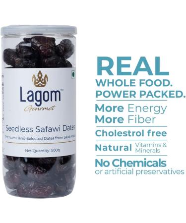 Lagom dattes safawi gourmandes sans p pins 1 kg Arabie saoudite naturelle sans conservateur sans sucre ajout sans gluten v g talienne v g tale sans OGM dattes fruits secs khajur 1 kg (Pack of 2) - Buy Online on GoSupps.com