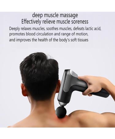 Buy Hailm Portable Muscle Massage Rifle - 9 Adjustable Intensity Levels 6 Massage Heads for Athletes & Recovery | Relieve Back Pain & Soothe All Muscles - Buy Online on GoSupps.com