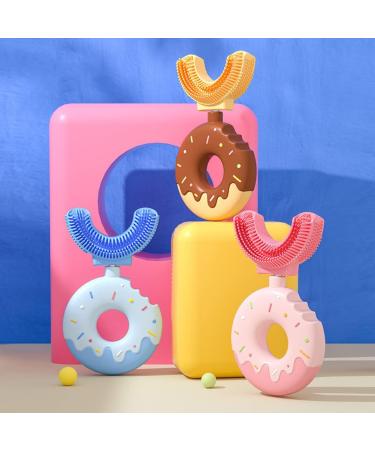 U-Shaped Children's Toothbrush (Ages 7-12) | Silicone Brush Head | 360 Soft Gum Cleaning | Manual Toothbrush for Kids | 1 Pack - Buy Online on GoSupps.com