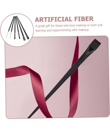 DRESSOOS 6pcs Eyeliner Makeup Brush Eye Shadow Eyeliner Wands Eye Brush Rayon Wooden Handle Black - Buy Online on GoSupps.com