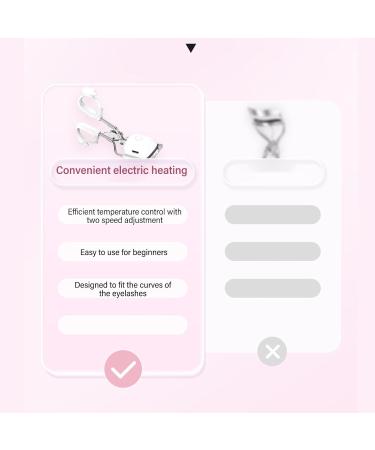 Heated Eyelash Curler - Two Speed Temperature Control for 24 Hour Curl Long Lasting with Silicone Refill Pad Shop Now - Buy Online on GoSupps.com