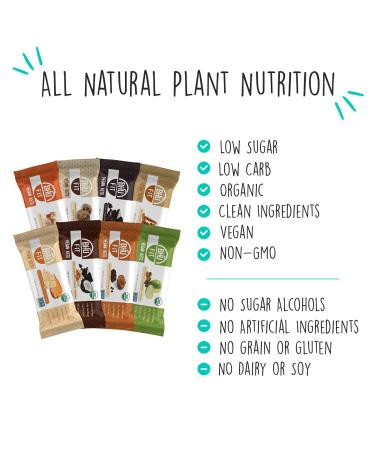 BHU Fit Vegan Protein Bars - Organic Keto Snack - Low Carb & Sugar, Grain & Gluten Free - Dairy-Free & Non-GMO (Peanut Butter Chocolate Chip) - Buy Online on GoSupps.com