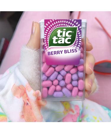 Zopper 6 x Berry Bliss Tic Tac Mint Sweets for Little Moments of Refreshment and On-the-Go Freshening Candy The Pocket-Sized Berry Bliss 6 - Buy Online on GoSupps.com
