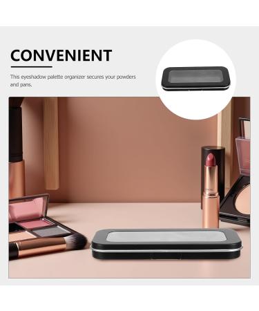 Hohopeti Palette de Maquillage Vide M Portable Couvercle Transparent Finition Noire Mate pour Fards Paupi res Blush et Rouge L vres Trousse Pratique et L g re Emporter - Buy Online on GoSupps.com