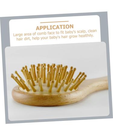 Toyvian Baby Bath Set: Wooden Hair Brush, Scrubber, and Grooming Comb for Infant Bath Time - Buy Online on GoSupps.com