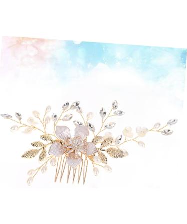 MERRYHAPY 1 PC Comb for Bridal Wedding Headpiece Pearl Hair Pin Rhinestone Hair Clip Rhinestone Barrettes Bride Comb Bride Headpieces for Wedding Pearl Hair Comb Tiara for Bride Wedding - Buy Online on GoSupps.com