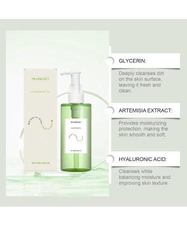 Huile nettoyante l'armoise - Huile nettoyante en profondeur et d maquillant pour tous types de peau - Nettoyant visage base d'huile avec contr le des pores et technologie z ro film (1 bouteille) - Buy Online on GoSupps.com