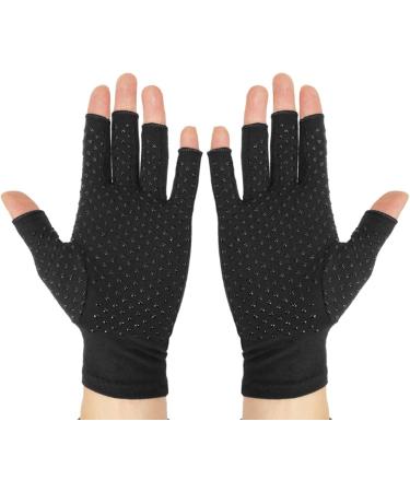 Fabater Half Finger Bike Gloves for Men - Compression Arthritis Support Anti-Slip Design for Mountaineering & Daily Health Care (L - Buy Online on GoSupps.com