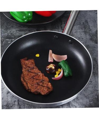 Milisten 2 Pcs Aluminum Steak Skillet Kitchen Grill Pan Aluminum Frying Pan Griddle for Induction Cooktop Non- Stick Frying Wok Flat Bottom Wok Egg Pan Practical Kitchenware Pancake Pan Gas Silverx2pcs 39.5X20CMx2pcs - Buy Online on GoSupps.com