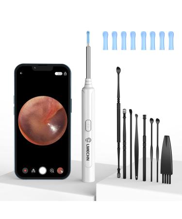 LMECHN Ear Wax Removal Kit Ear Cleaner with 7 Pcs Ear Set Earwax Removal Kit with 1296P HD Camera Ear Cleaner with Camera and Light Ear Wax Removal Tool Camera for iOS Android Phones