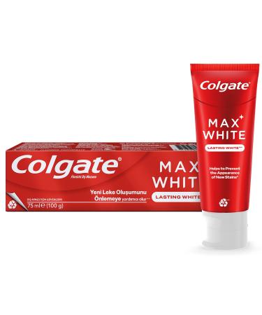 Colgate Max White One Whitening Toothpaste, Removes Up to 100% of Surface Stains, 75 ml