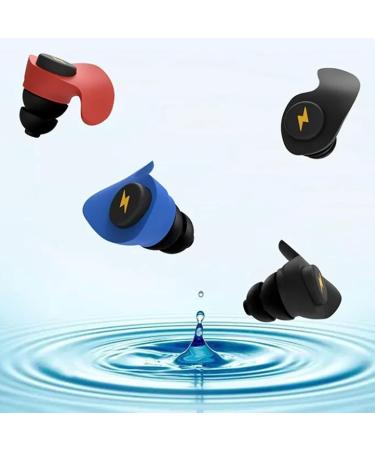 Buy Comfortable Noise Cancelling Ear Plugs for Sleeping | 6 Pairs Reusable Silicone Earplugs for Work Study & Snoring Black - Buy Online on GoSupps.com