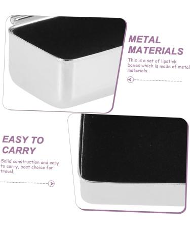 Didiseaon 4 pcs Portable Lipstick Case | Metal Wallets & Lip Gloss Holder | Mini Travel Organizer with Mirror - Buy Online on GoSupps.com