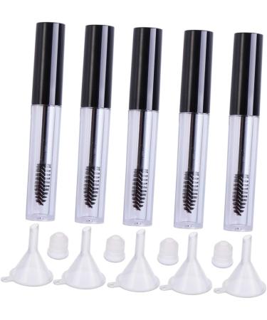 BIUDECO 15 Pcs Empty Tube Black Lid Empty Lash Tube Empty Mascara Bottle Empty Eyelashes Tube Funnel - Buy Online on GoSupps.com