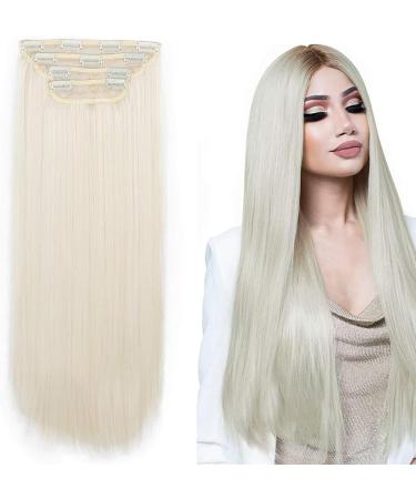 Metal Snap Hair Extension Clips - U-Shape Wig Clips for DIY Extensions (WHITE) - Buy Online on GoSupps.com