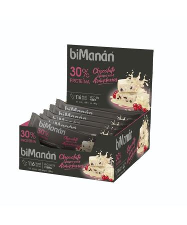 BiMan n biMan n beFIT White Chocolate Cranberry Protein Bar for Toning Your Muscle Mass - Display 20 Pieces